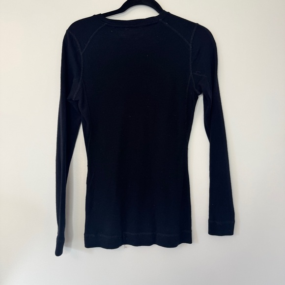 Smartwool Classic Thermal Merino Base Layer Crew Black Long Sleeve *Fair Sz M - Picture 2 of 16